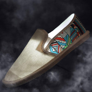 Zapatillas Para Hombre Con Apliques Étnicos En 3 Colores