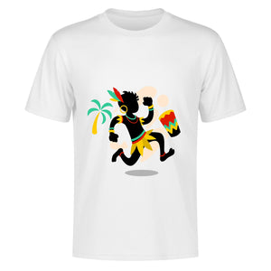 Camiseta de Manga Corta Unisex de Algodón. Running Boy