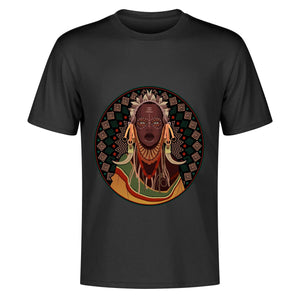 Camiseta De Manga Corta De Algodón. Tribal Godness