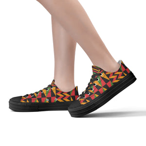 Zapatillas Tipo Converse Con Estampado Kente Tradicional