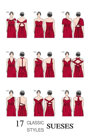 17 formas vestido infinity sueses