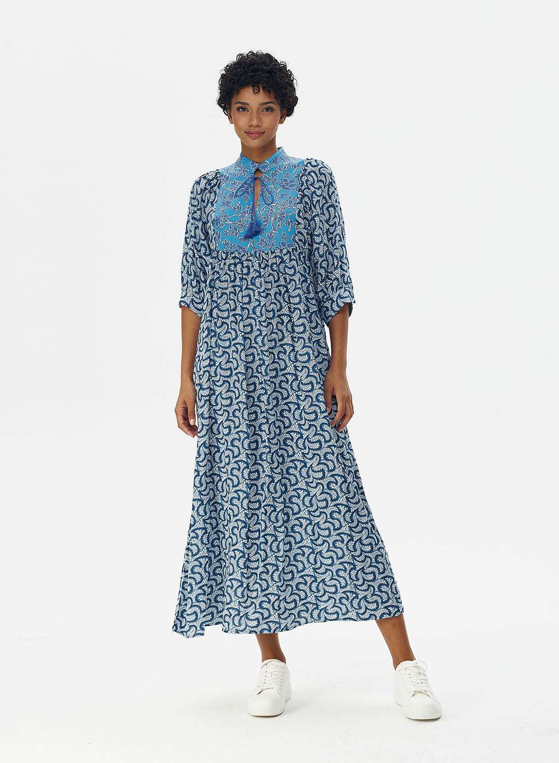 vestido largo para verano con estampado