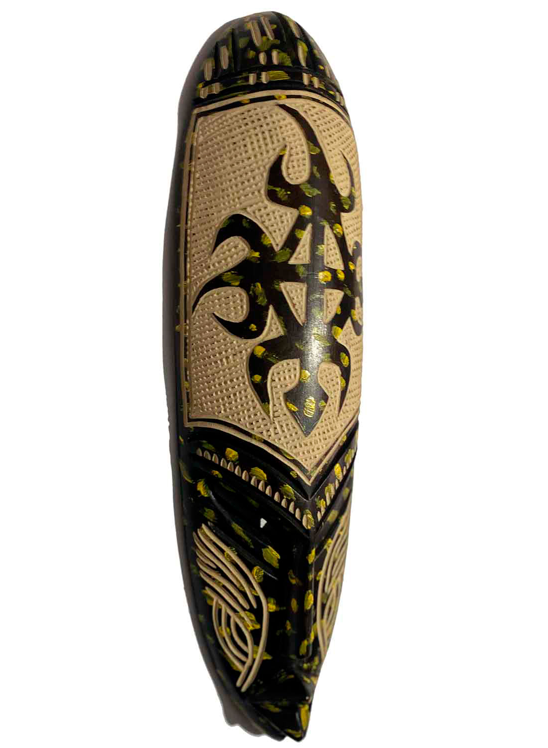 Máscara Africana Artesanal en Madera Tropical Decorada a Mano