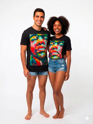 Camiseta Negra Unisex "Orgullo y Color" Exclusiva en SUESES