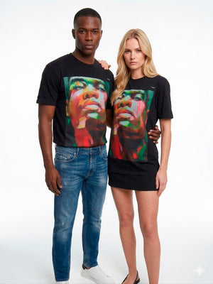 Camiseta Negra Unisex "Orgullo y Color" Exclusiva en SUESES