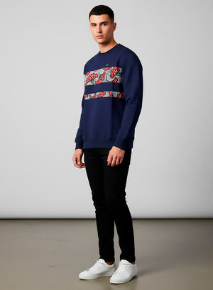 Sudadera Unisex de Algodón Azul Crepúsculo con Wax “Flores de boda”