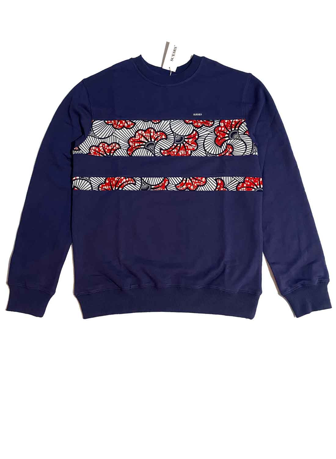 Sudadera Unisex de Algodón Azul Crepúsculo con Wax “Flores de boda