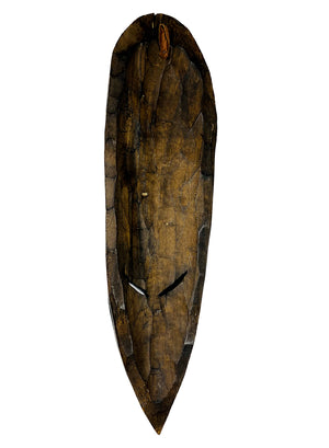 Gran máscara de madera africana tradicional de Ghana